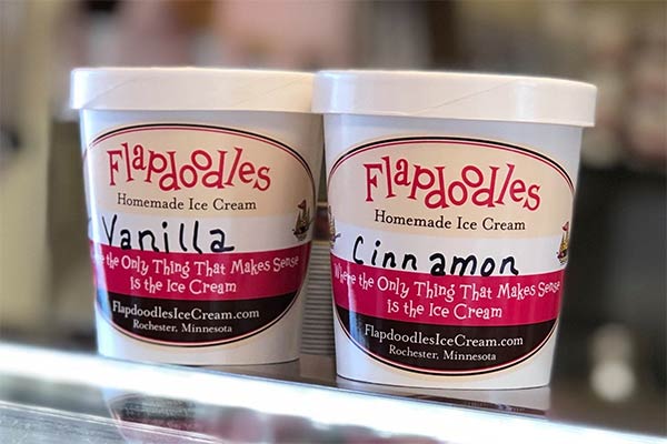 Flapdoodles ice cream pints